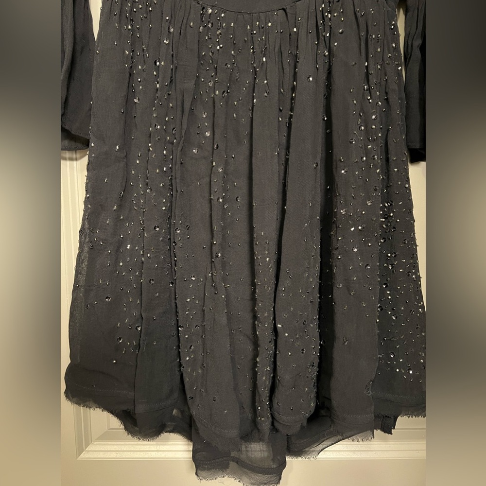 Free People Georgette Beaded Wrap Dress - XS - Picture 10 of 12
